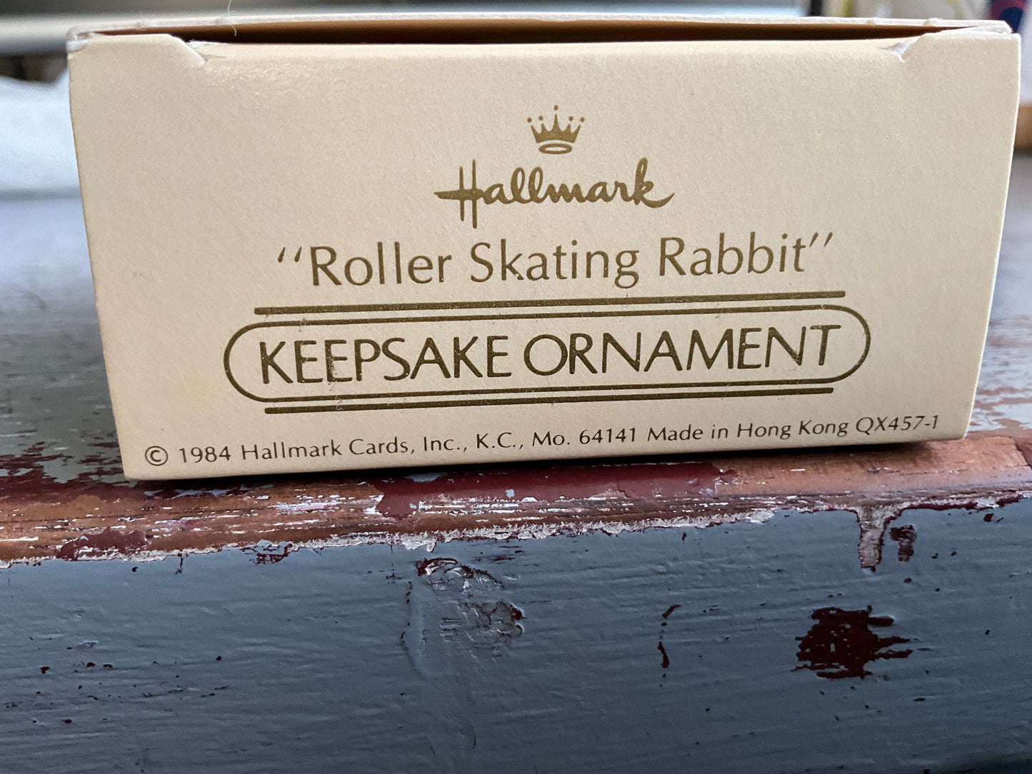 Hallmark Roller Skating Rabbit 1984 Keepsake Ornament QX457-1