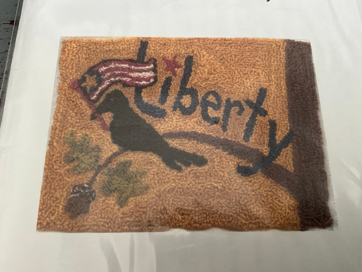 Charlotte Dudley choice punch needle embroidery with printed fabric