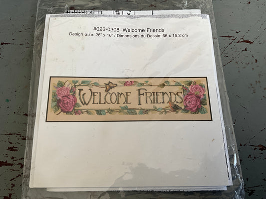 Dimensions Welcome Friends 023-0308 cross stitch chart