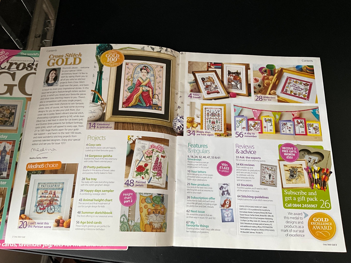 Cross Stitch Gold magazine lot choice see pictures and variations*