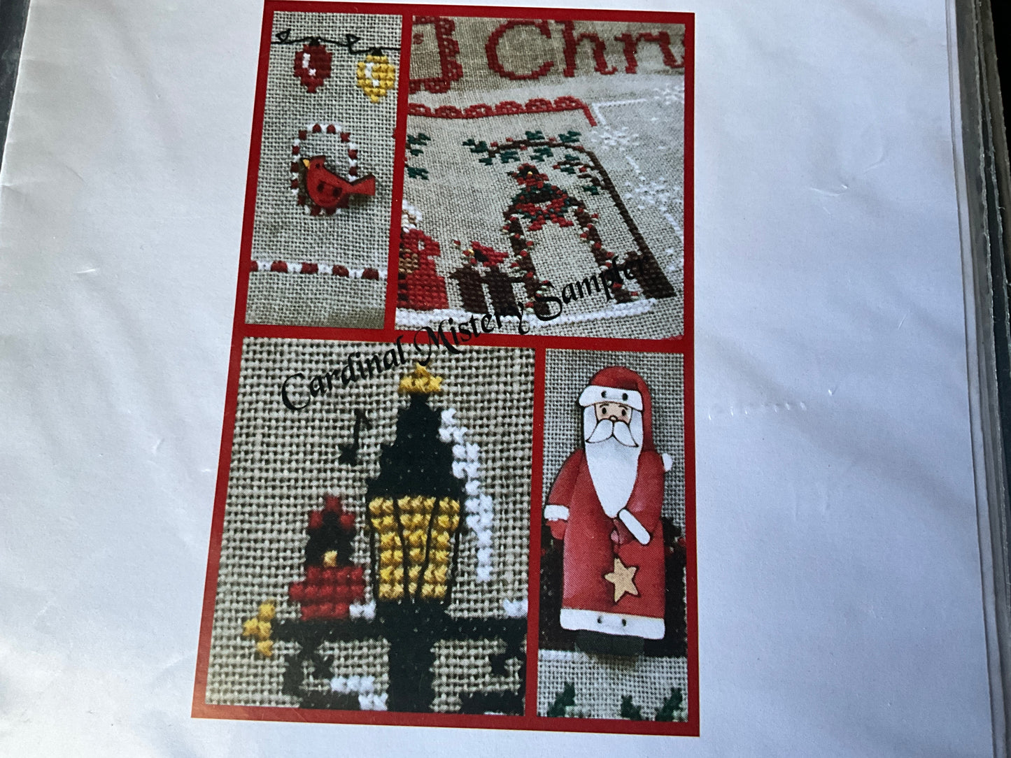 Mani di Donna Cardinal Mystery Sampler Part #1 through Part#4 cross stitch charts*