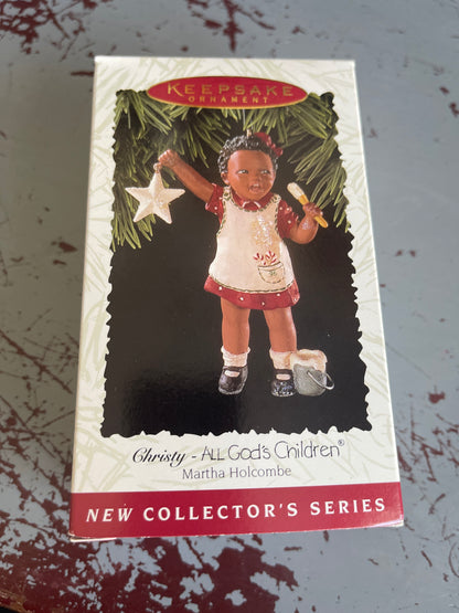 Hallmark Christy-All Gods Children #1 - Martha Holcomb 1996 Keepsake Ornament QX5564