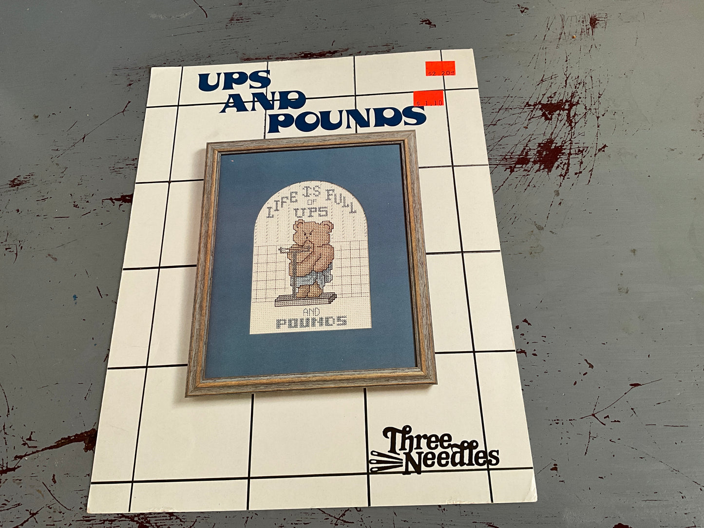 UPS and Pounds Three Needles 1986 counted cross stitch chart