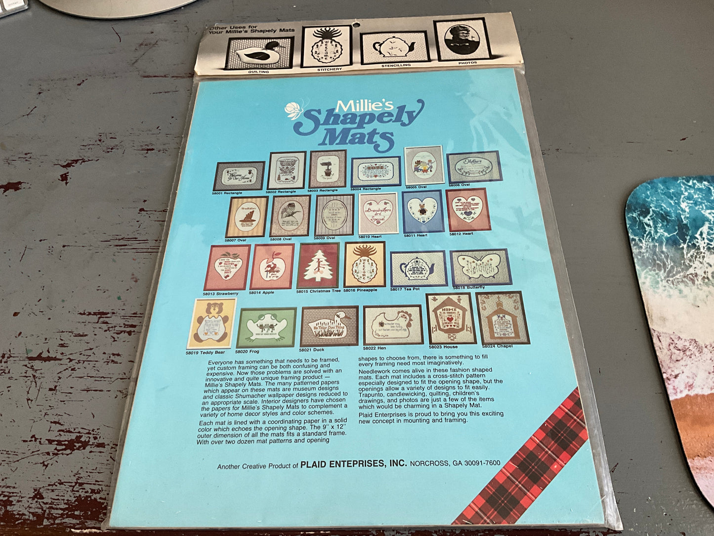 Millie’s Simply Mats House shaped mat with free Home is Where the Heart Is cross stitch pattern included