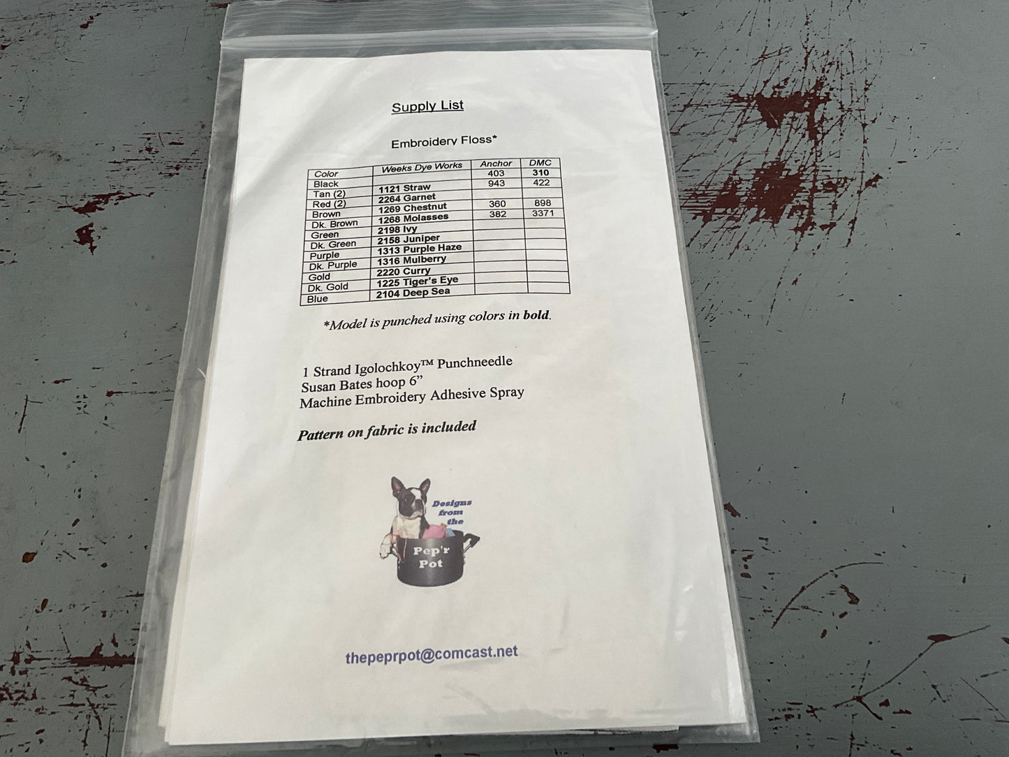 Charlotte Dudley choice punch needle embroidery with printed fabric