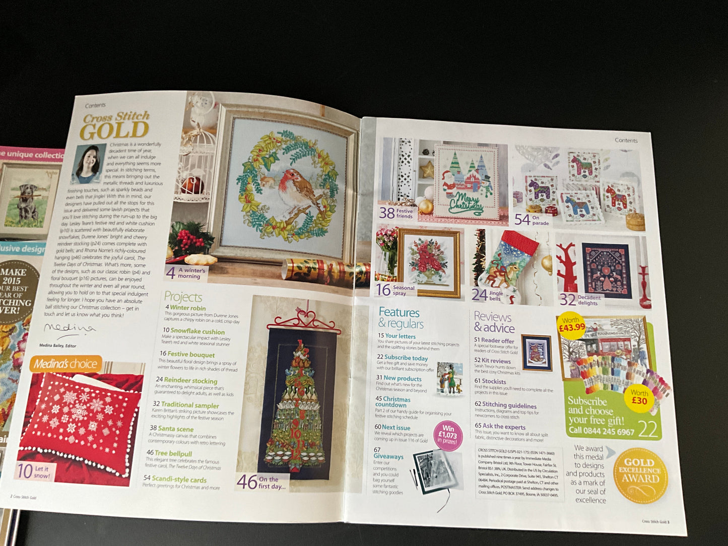 Cross Stitch Gold magazine lot choice see pictures and variations*