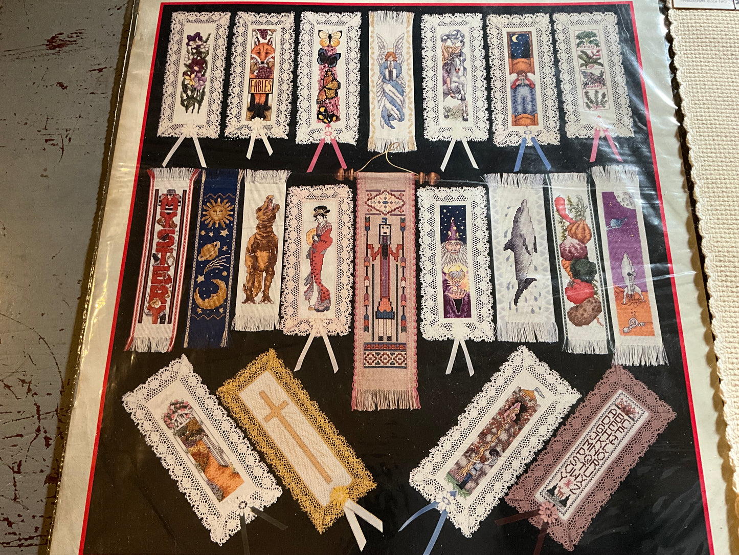 Cross My Heart Mark That Spot bookmark cross stitch chart with 2 bookmarks