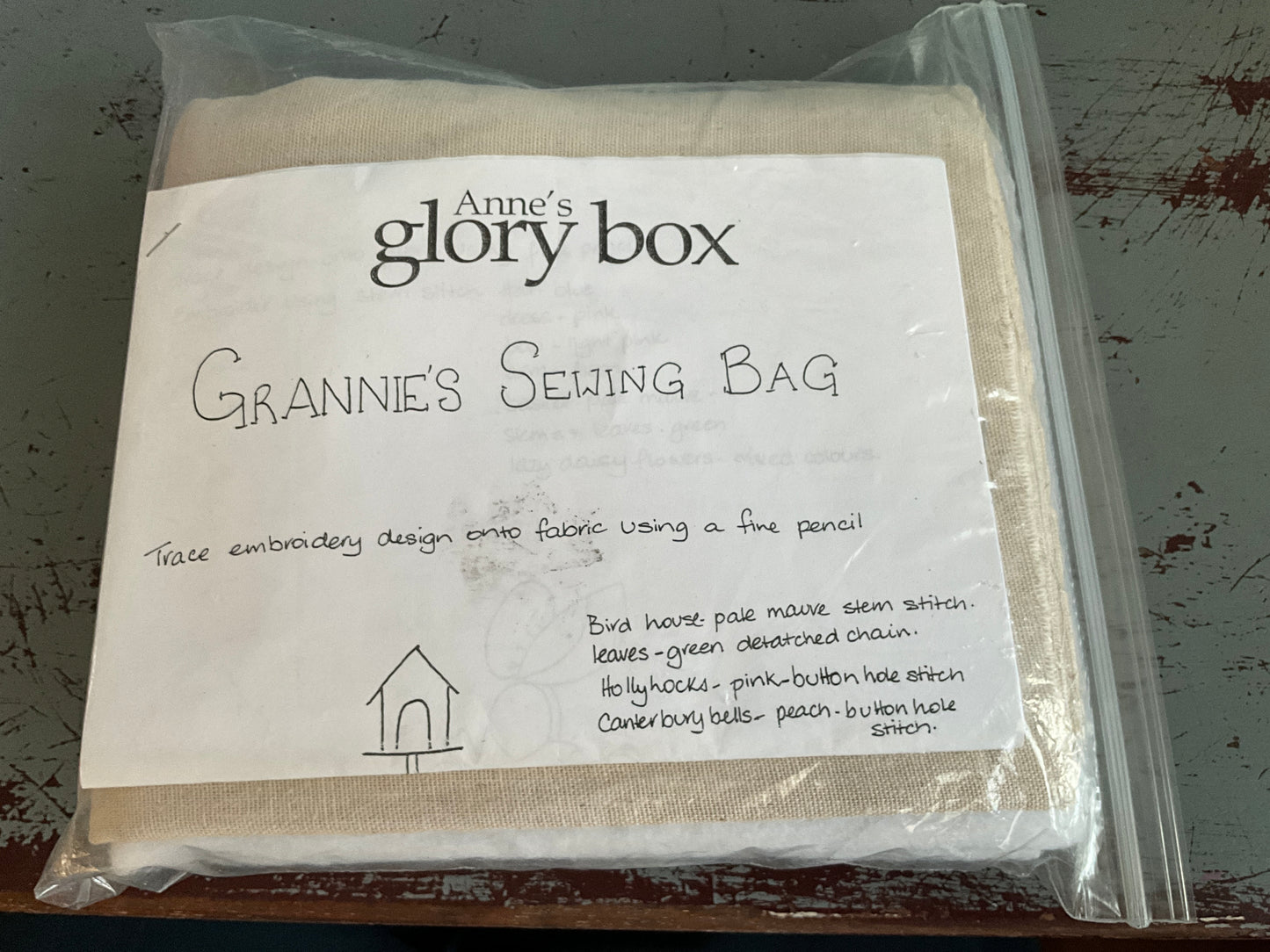 Anne’s glory box Grannie’s Sewing Bag Kit