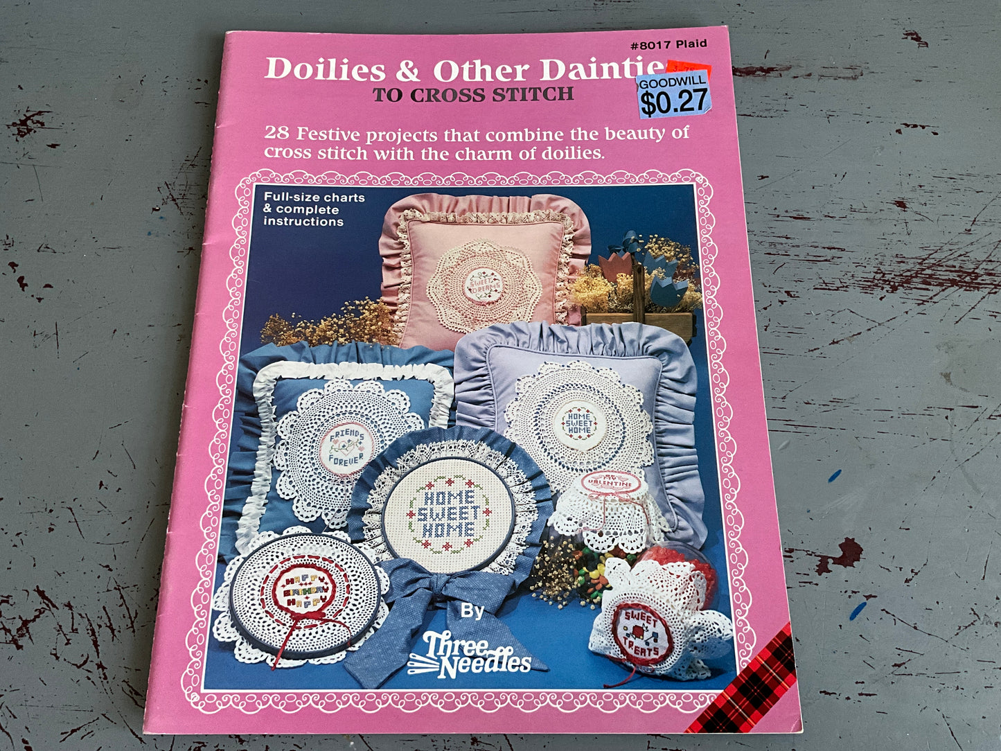 Three Needles Dollie’s & Other Dainties #8017 Plaid counted cross stitch chart