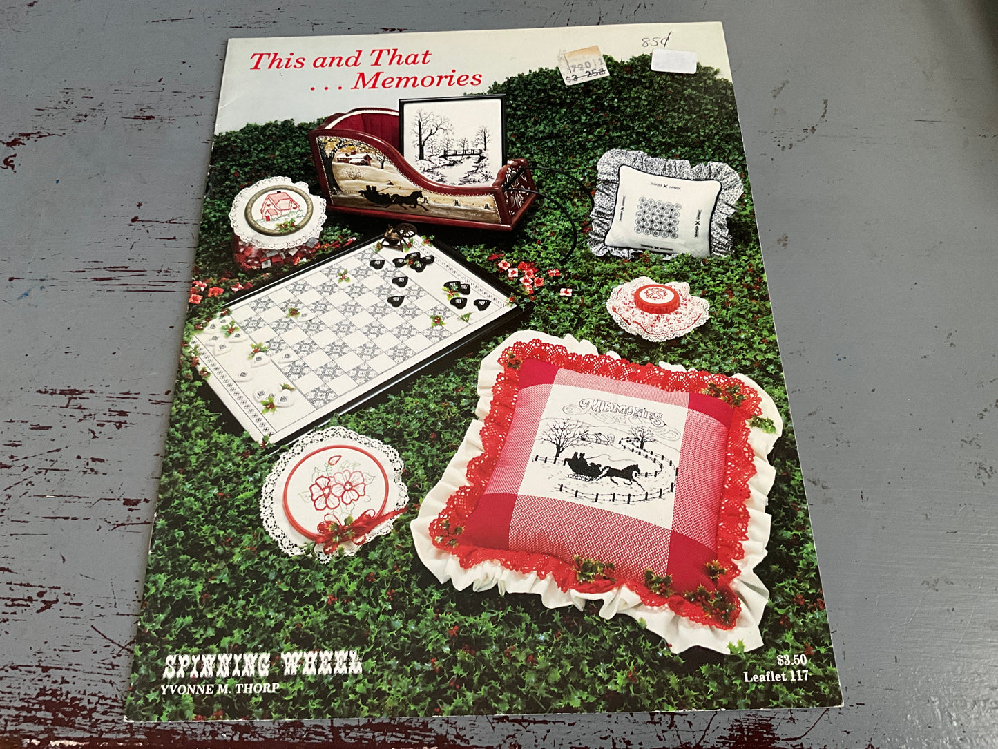 Spinning Wheel this and That … Memories Leaflet 117 counted cross stitch chart