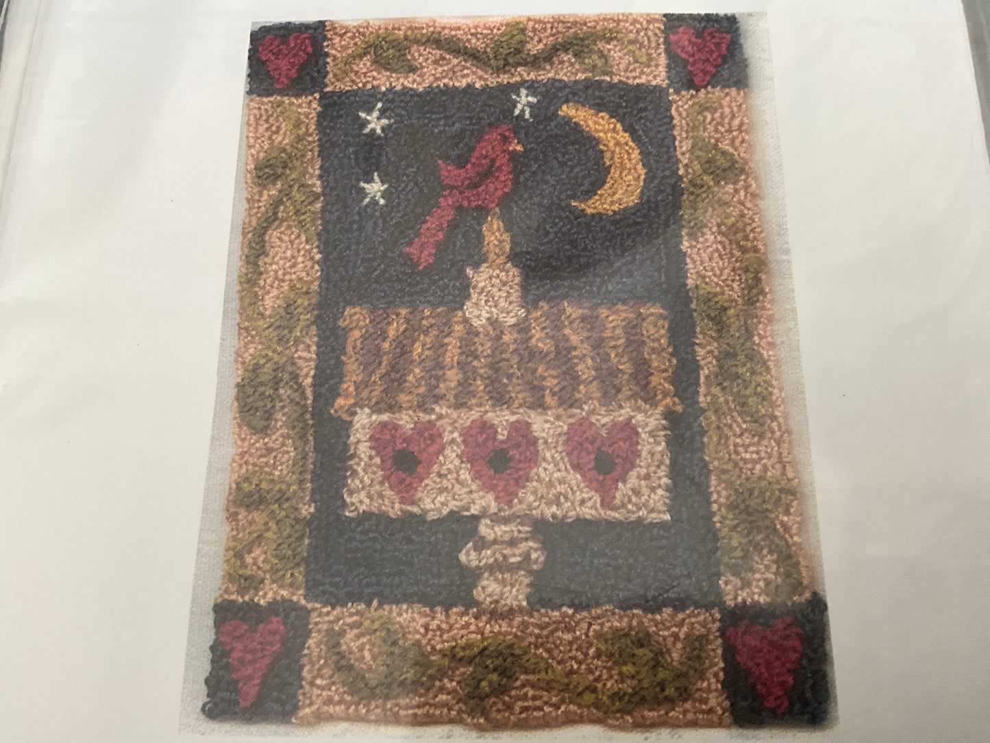 Charlotte Dudley choice punch needle embroidery with printed fabric