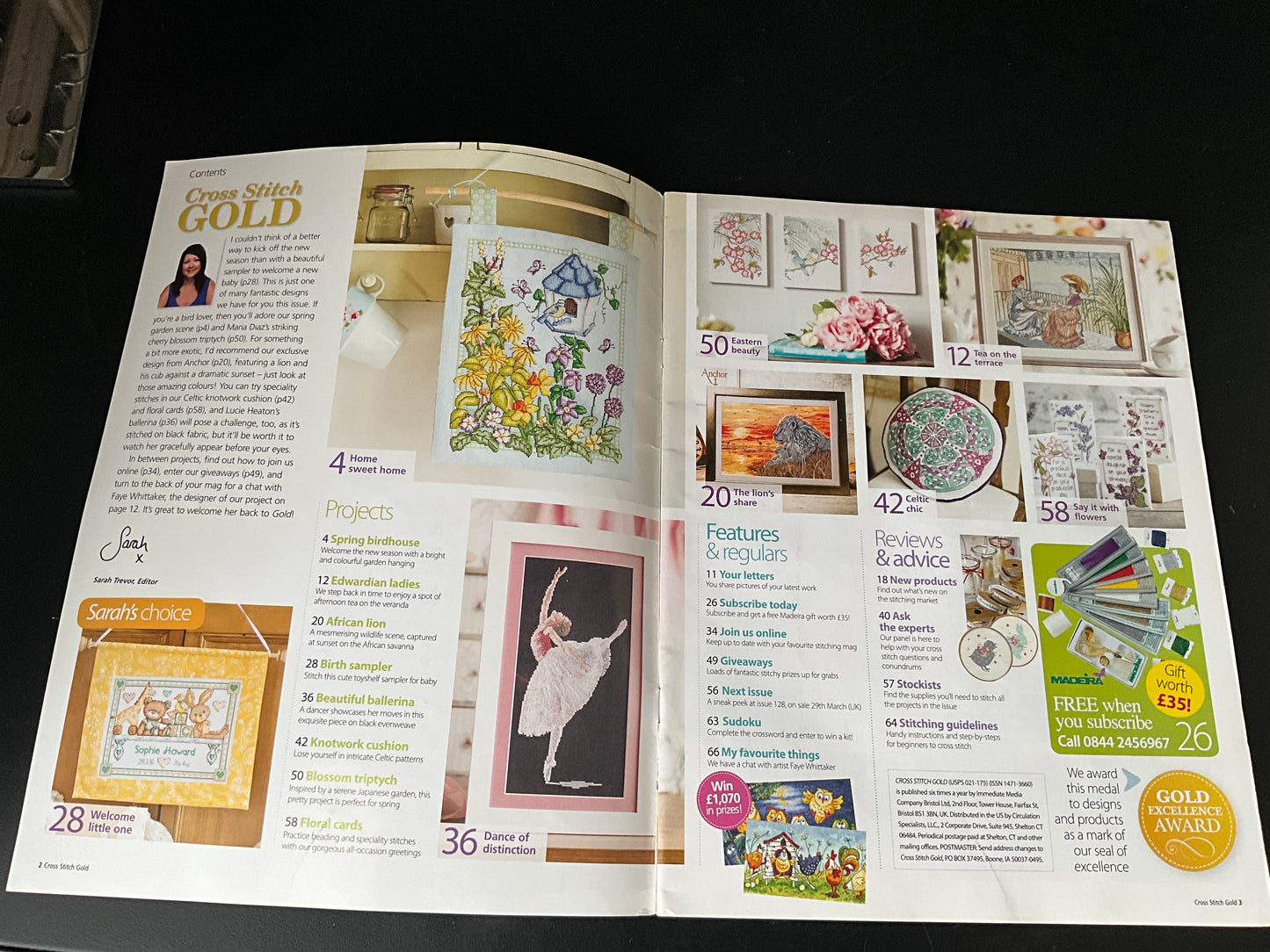 Cross Stitch Gold magazine lot choice see pictures and variations*