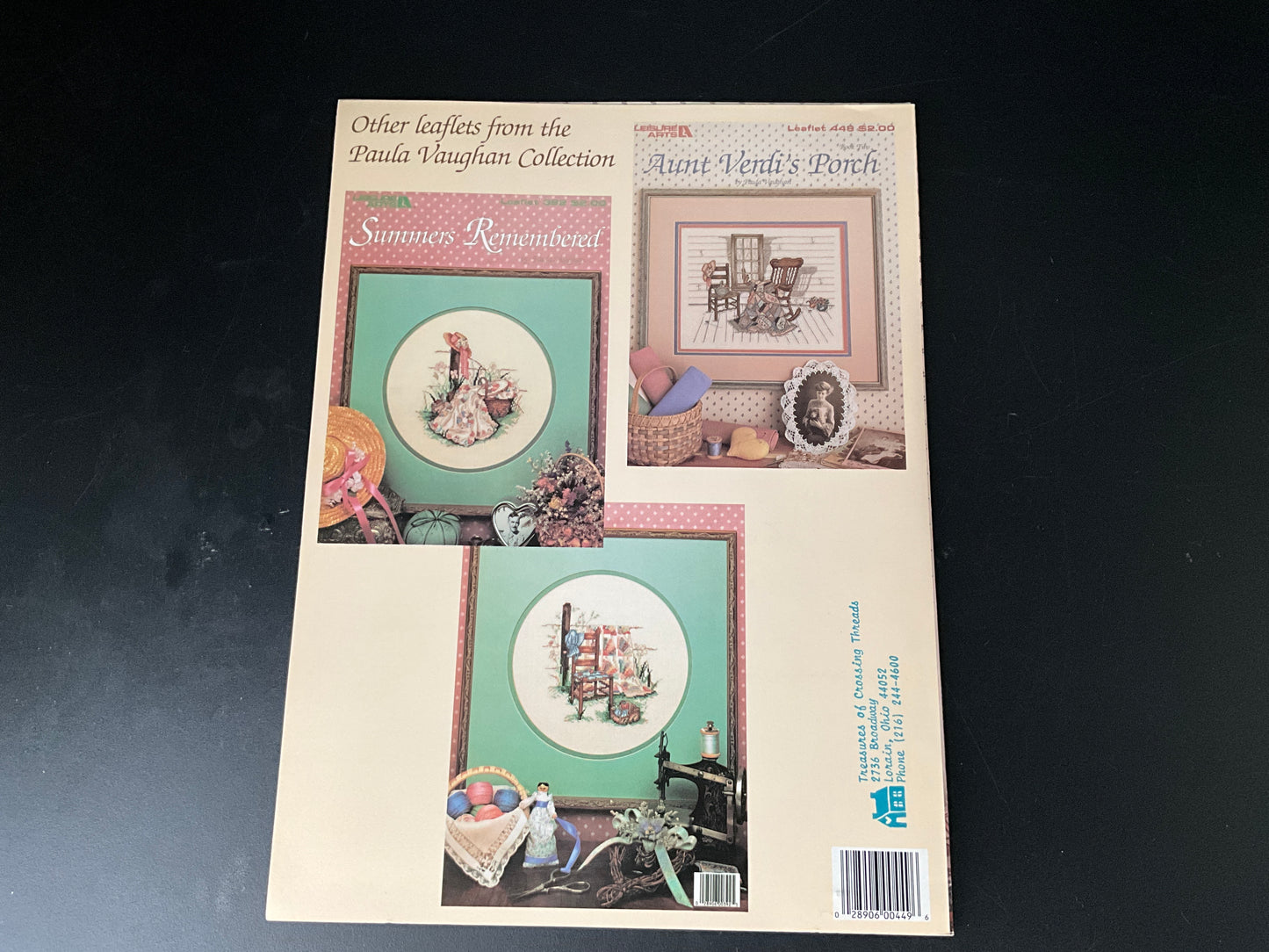 Leisure Arts Yesterday’s Dream by Paula Vaughan Leaflet 449 cross stitch chart