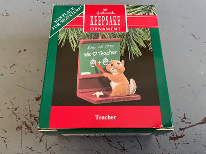 Hallmark Teacher 1990.Keepsake Ornament