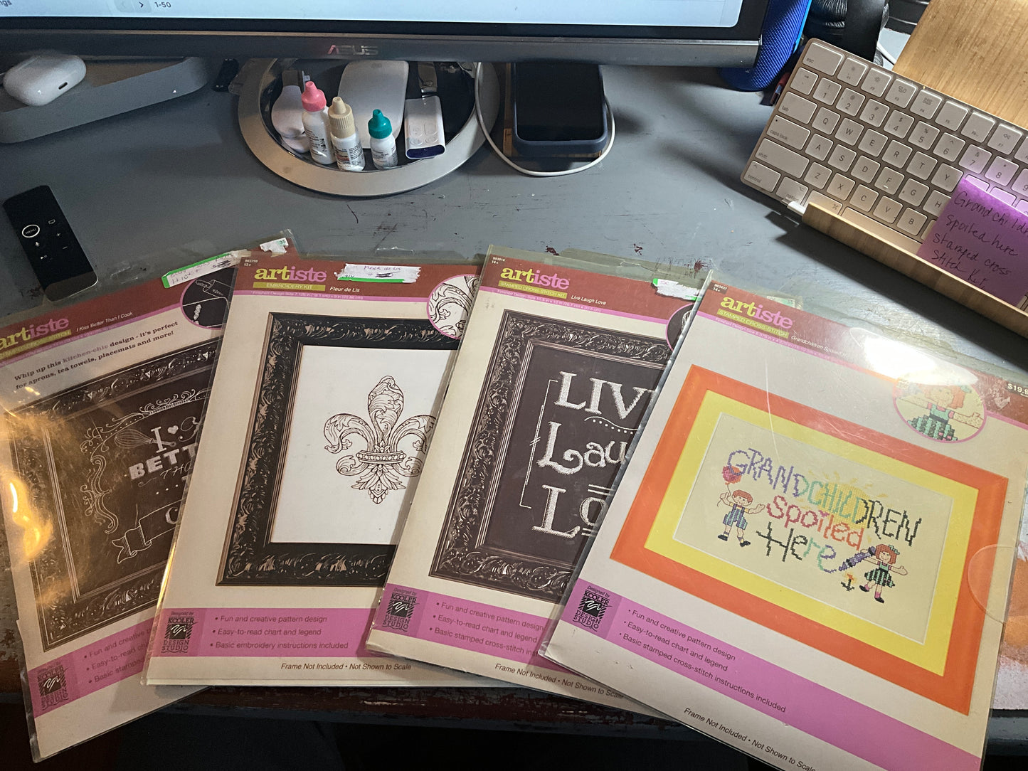 artiste choice stamped cross stitch kits see pictures and variations