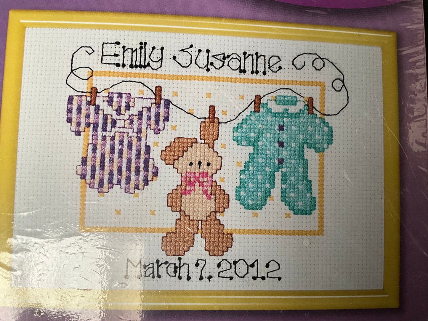 Baby announcement choice cross stitch kits see pictures & variations