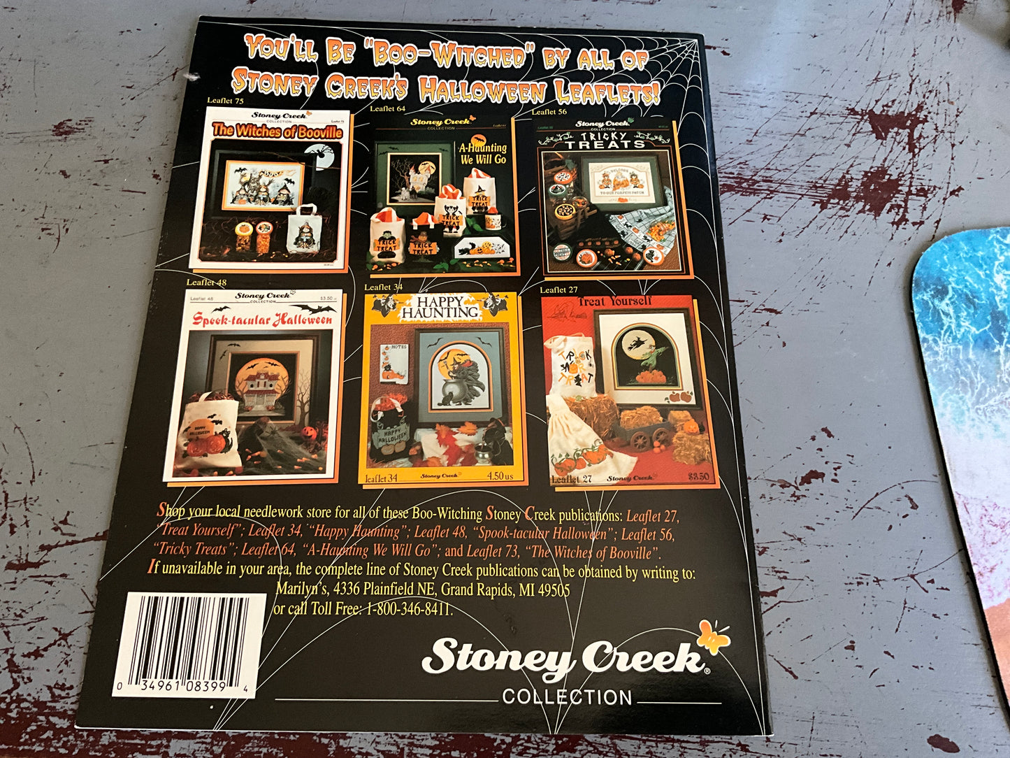 Stoney Creek Collection Haunted Hospitality Leaflt 83 cross stitch chart