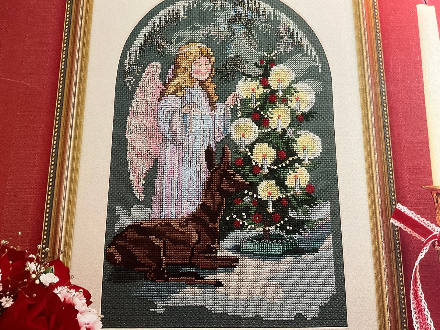 Douglas Designs Victorian Christmas Angel counted cross stitch chart