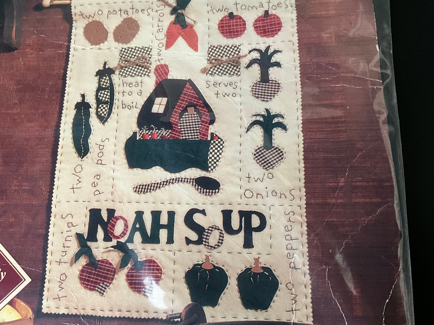Bucilla’s Patchworks Noah Soup 41144 appliqué project kit
