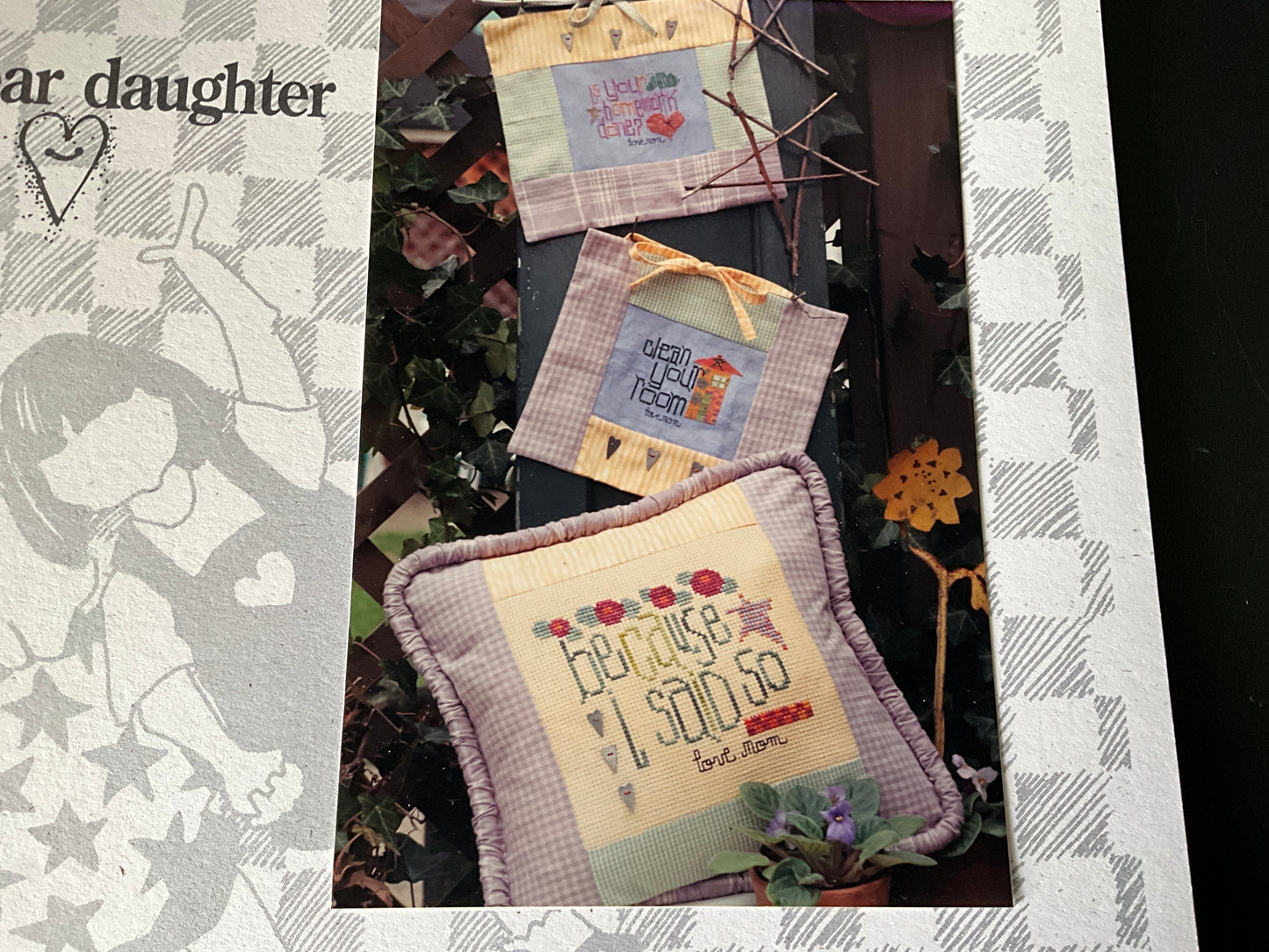 Sisters and best friends! dear daughter counted cross stitch chart