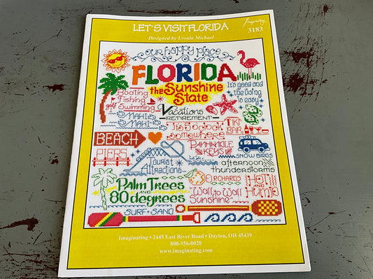 Imaginations Let’s Visit Florida counted cross stitch chart