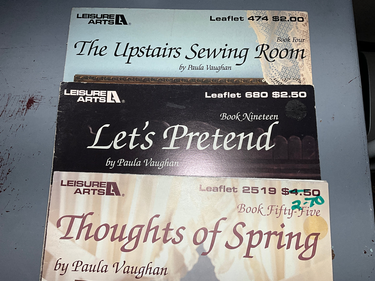 Leisure Arts Paula Vaughan set of 3 counted cross stitch charts see pictures and description*