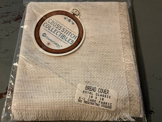 Charles Craft Bread Cover 14 count Royal Classic 18 x18 inch stitchable