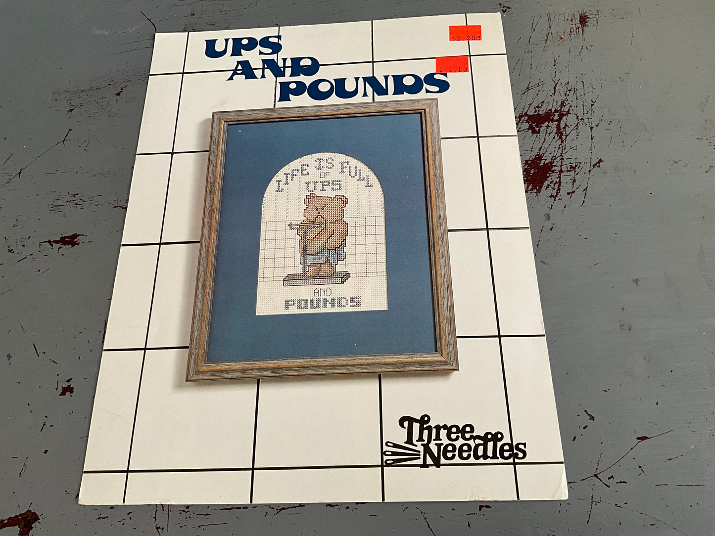 UPS and Pounds Three Needles 1986 counted cross stitch chart