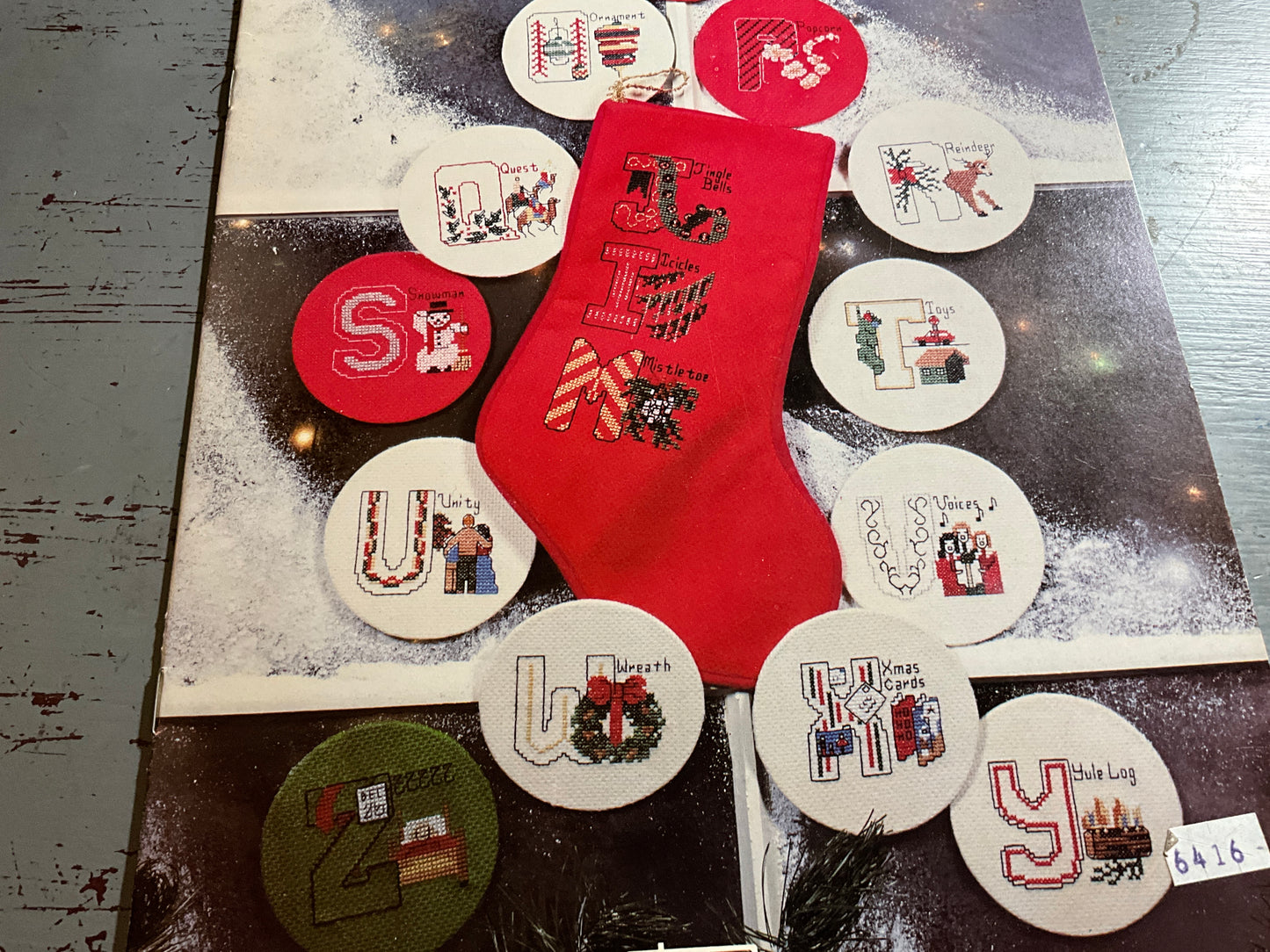 Sabra Mary Ellen Designs “C” Is For Christmas counted cross stitch chart