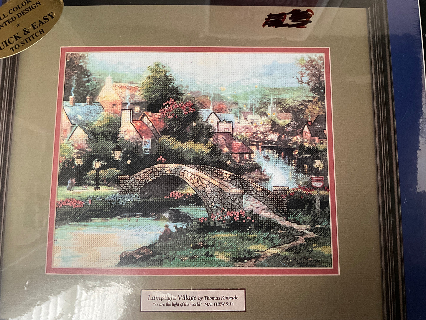 Candamar Designs Thomas Kinkade Lamplight Village Spring 50964 cross stitch kit