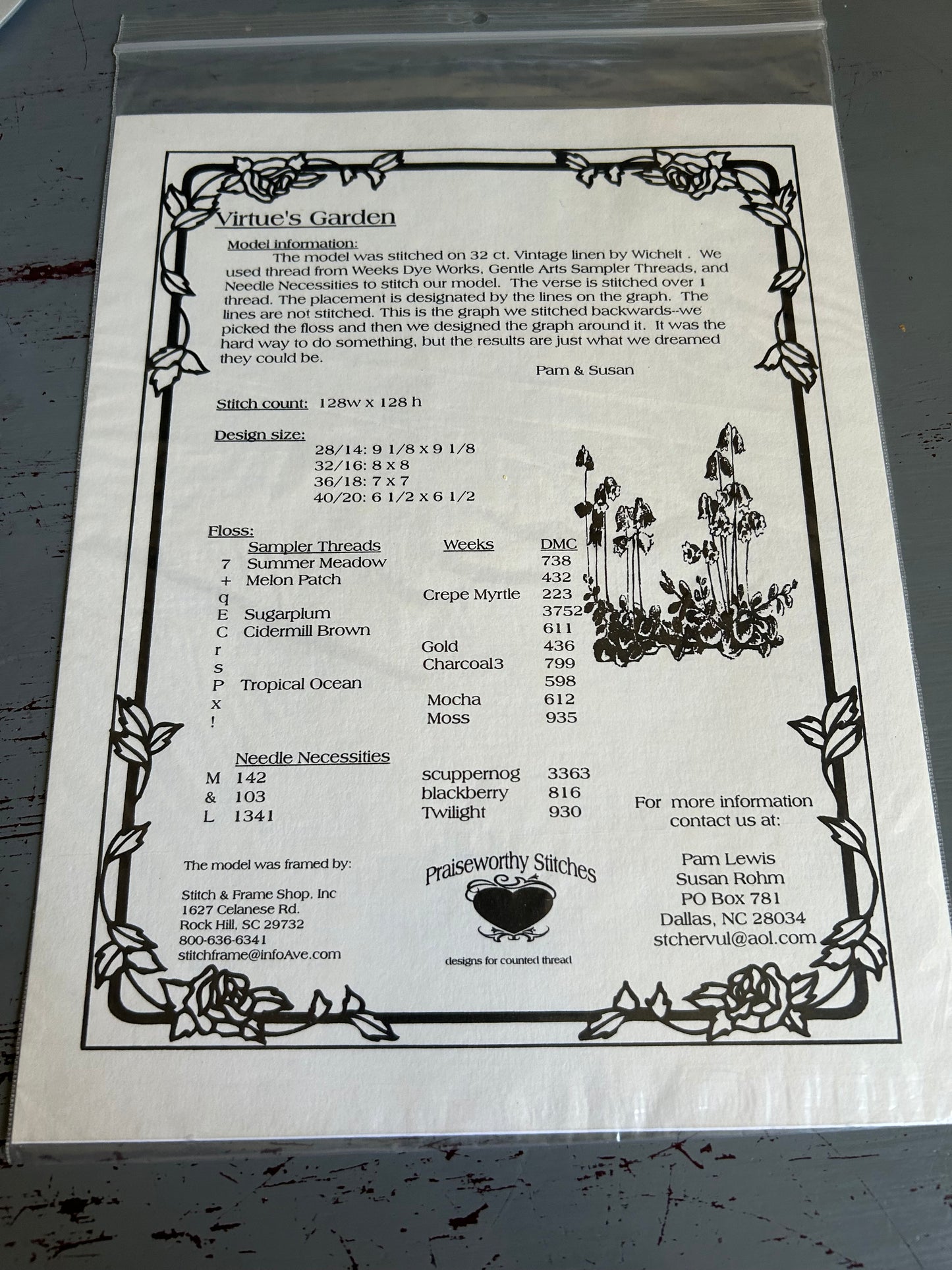 Praiseworthy Stitches choice cross stitch charts see pictures and variations