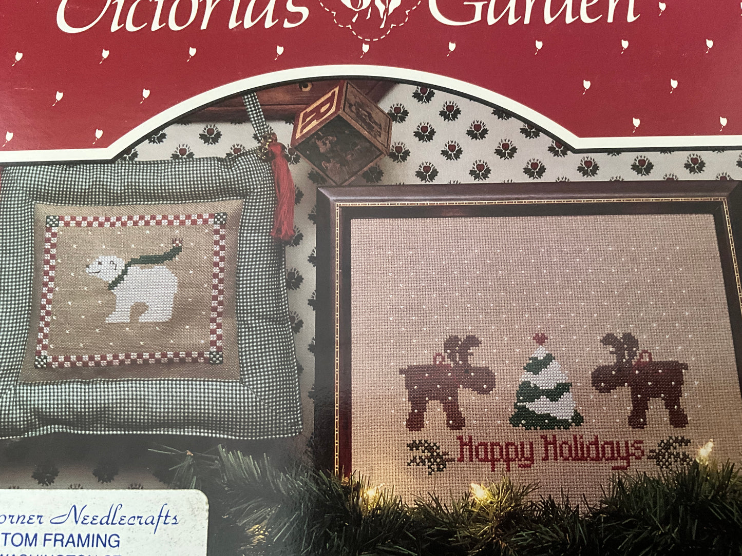 Victoria’s Garden A Merry Christmas counted cross stitch chart