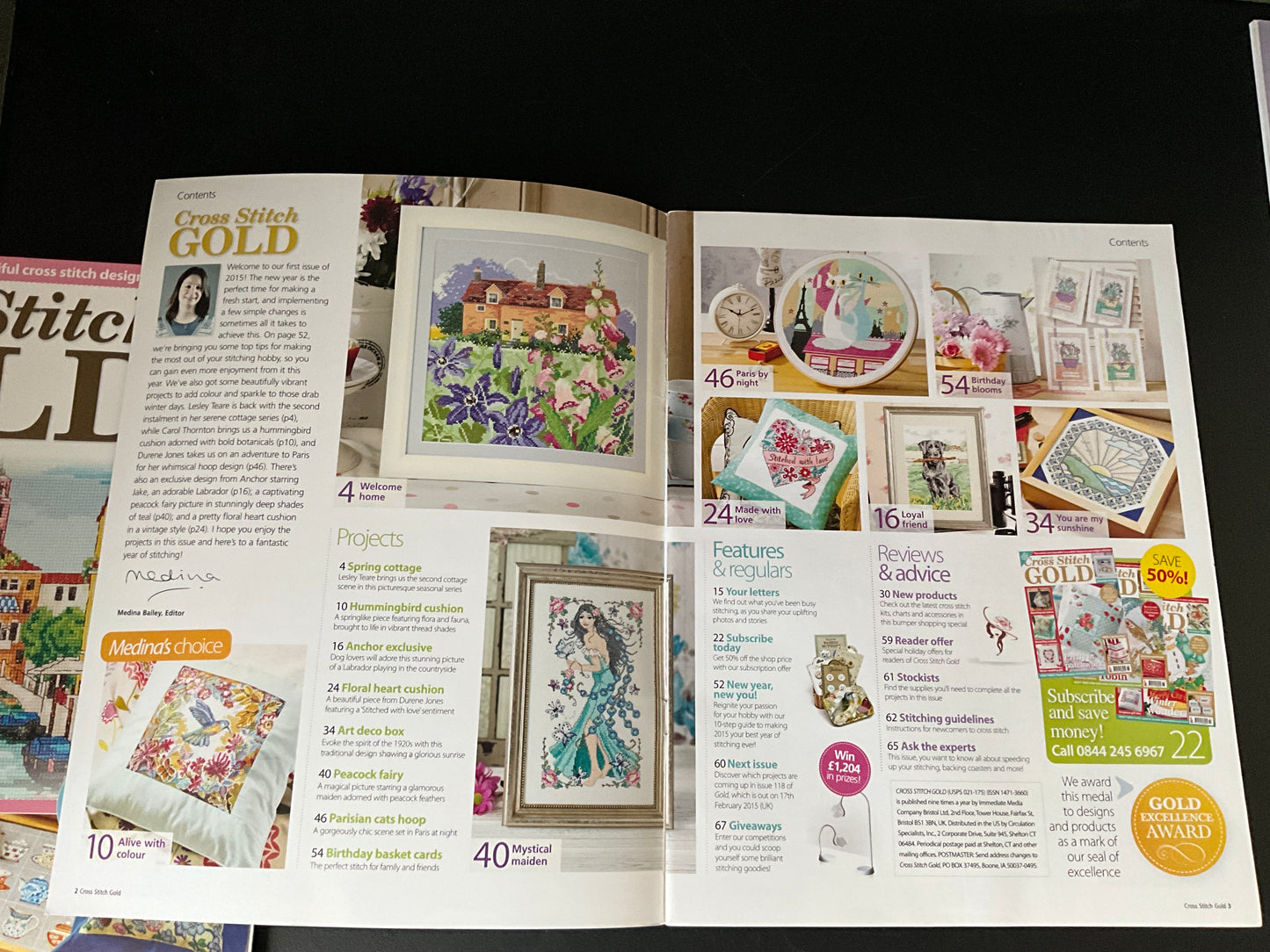 Cross Stitch Gold magazine lot choice see pictures and variations*