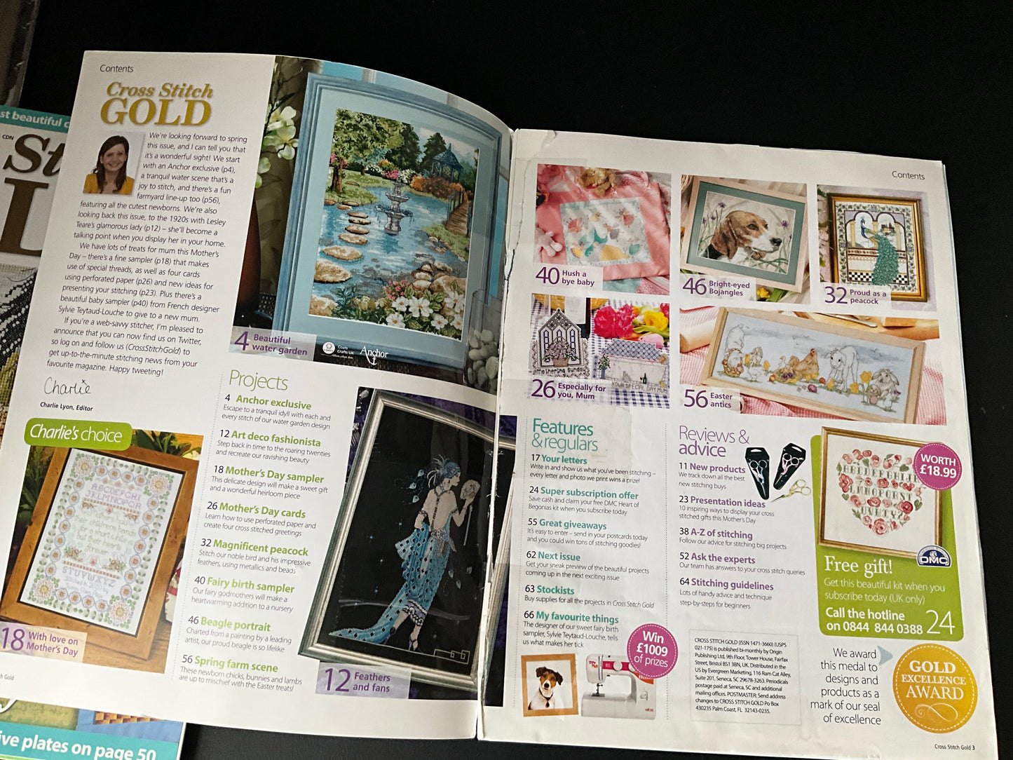 Cross Stitch Gold magazine lot choice see pictures and variations*