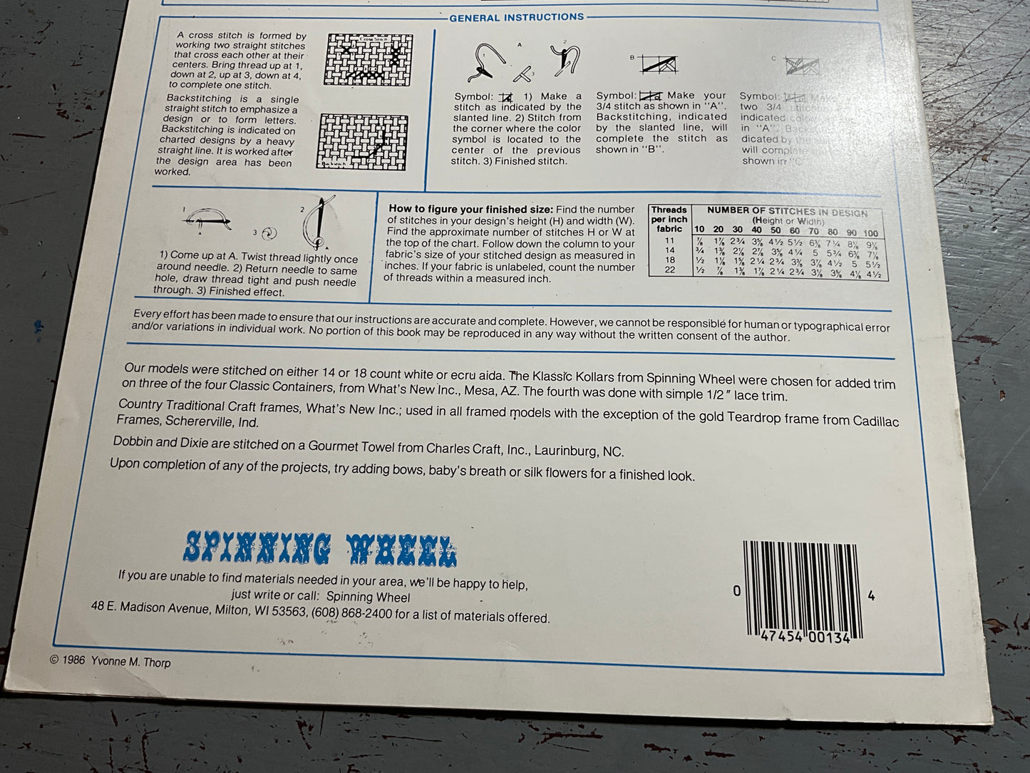 Spinning Wheel This and That… Country Traditions counted cross stitch chart