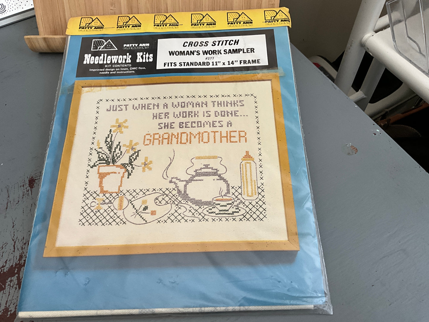 Patty Ann Needlework kit Women’s Work Sampler cross stitch
