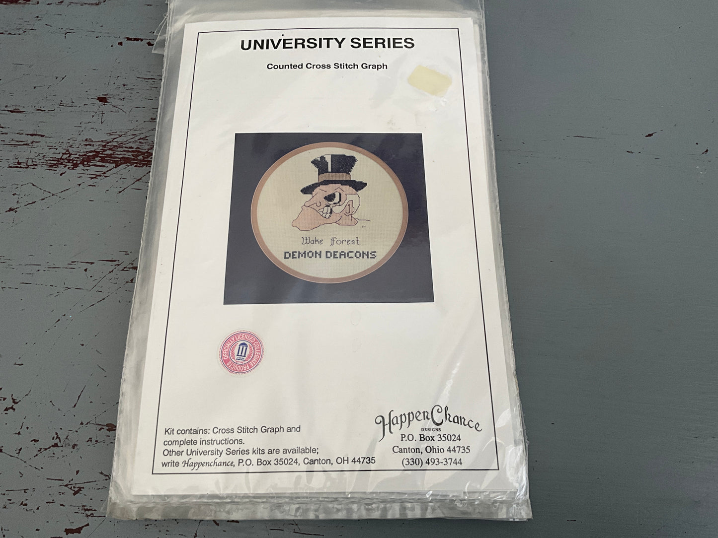 Happen Chance University Series choice counted cross stitch graphs see pictures and variations