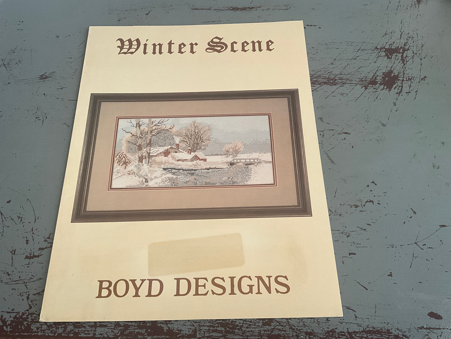 Boyd Designs Winter Scene counted cross stitch chart