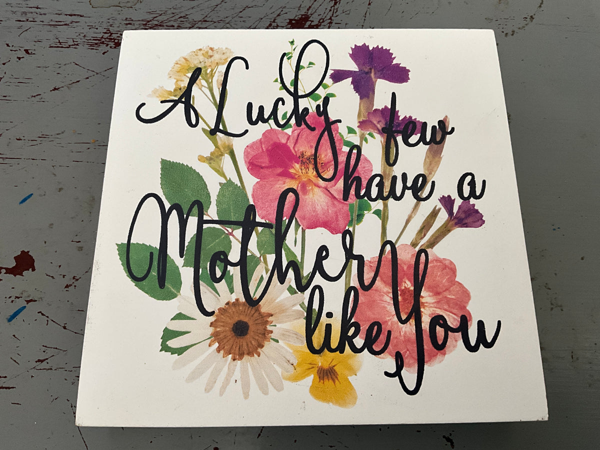 A lucky Few Have A Mother Like You Mothers Day wall hanging