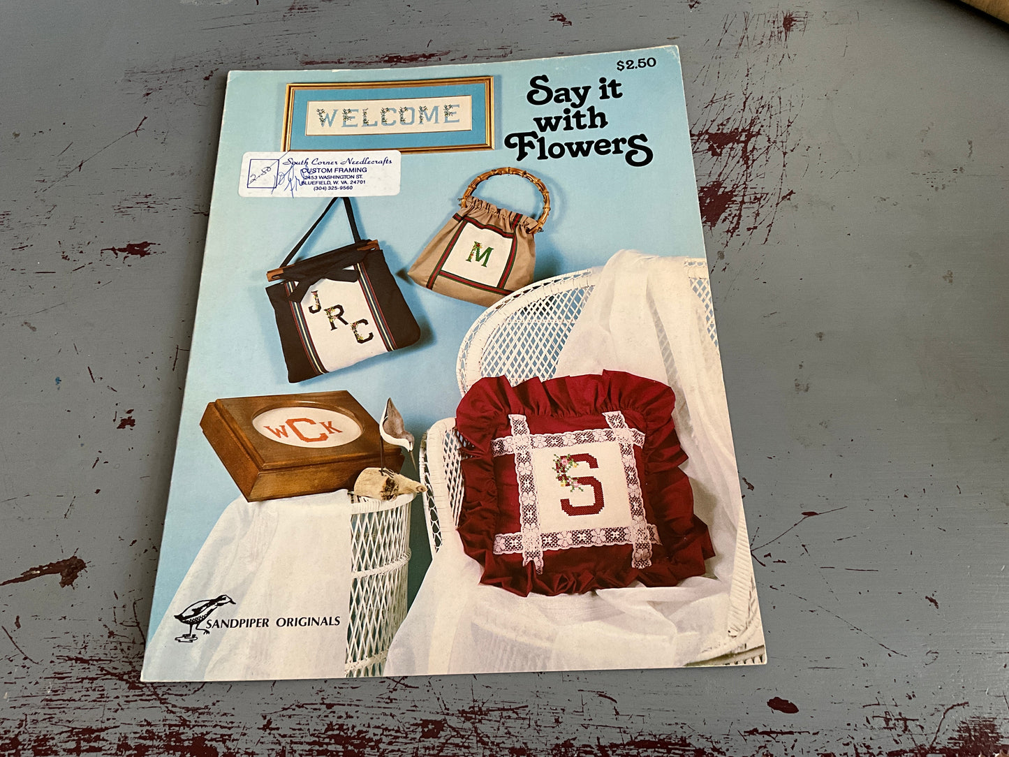 Sandpiper Originals Say it with Flowers counted cross stitch chart