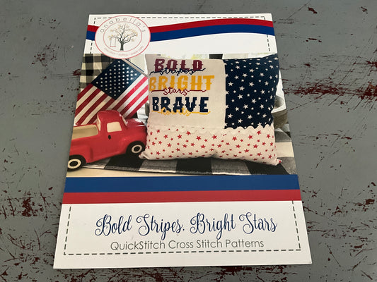 Annabella’s Bold Strips, Bright Stars, Bold, Bright, Brave Quick Stitch cross stitch chart
