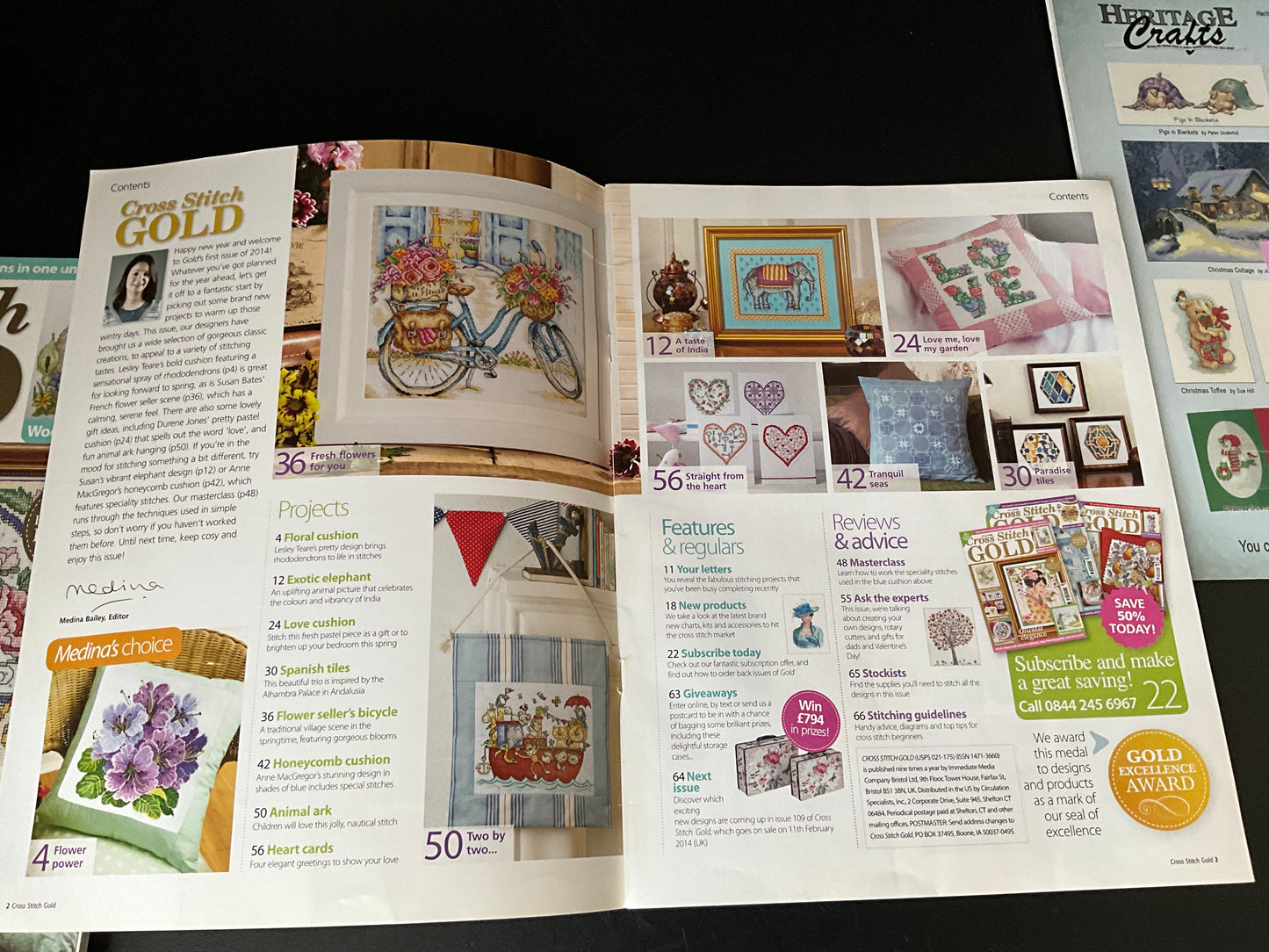 Cross Stitch Gold magazine lot choice see pictures and variations*