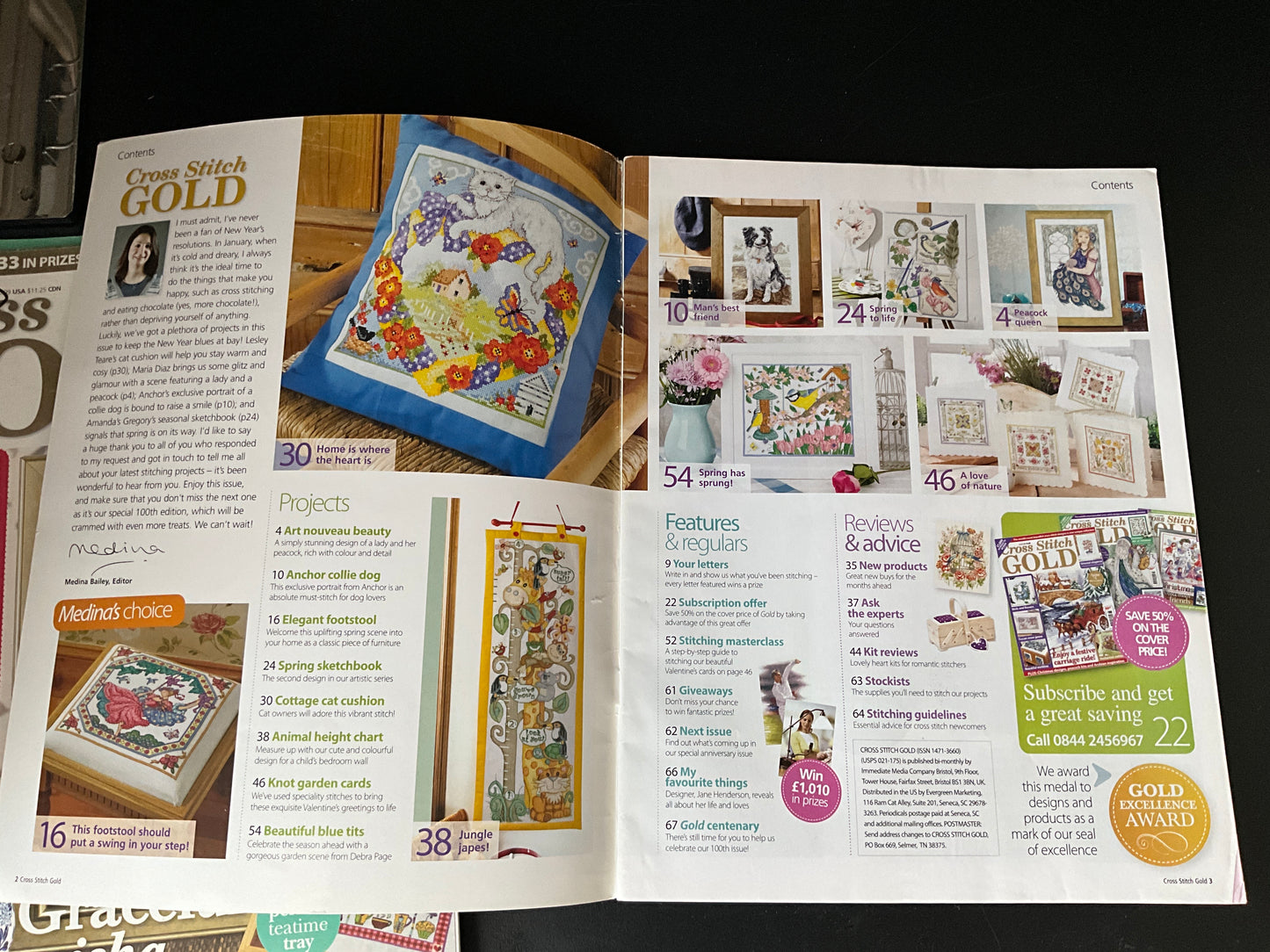 Cross Stitch Gold magazine lot choice see pictures and variations*