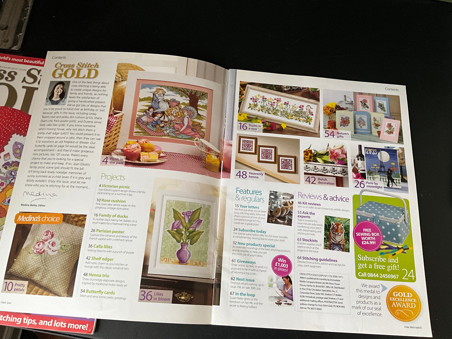 Cross Stitch Gold magazine lot choice see pictures and variations*