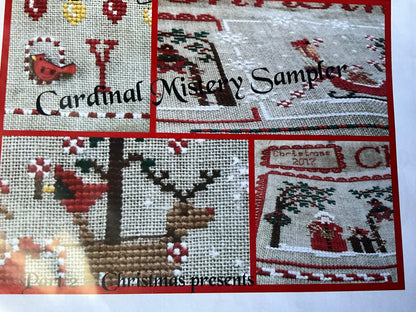 Mani di Donna Cardinal Mystery Sampler Part #1 through Part#4 cross stitch charts*