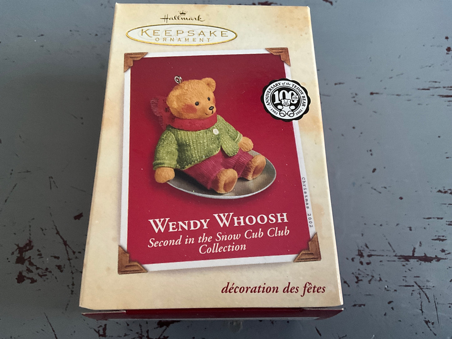 Hallmark Wendy Whoosh #2 2002 Snow Club Collection Keepsake ornament. QRP4626