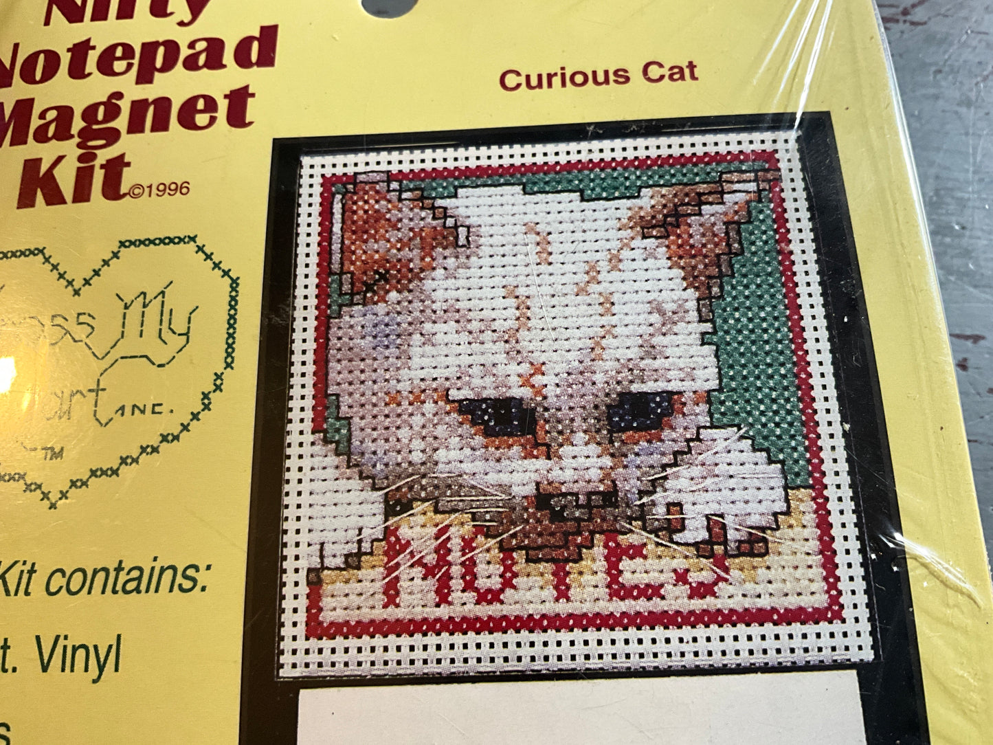 Cross My Heart  Curious Cat Nifty Notepad Magnet Kit