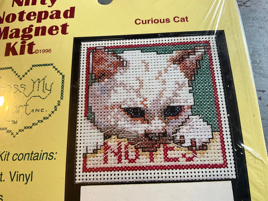 Cross My Heart  Curious Cat Nifty Notepad Magnet Kit