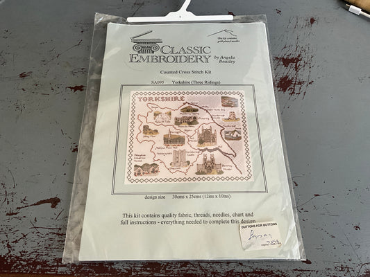 Classic Embroidery Yorkshire (Three Ridings) SA095 counted cross stitch kit