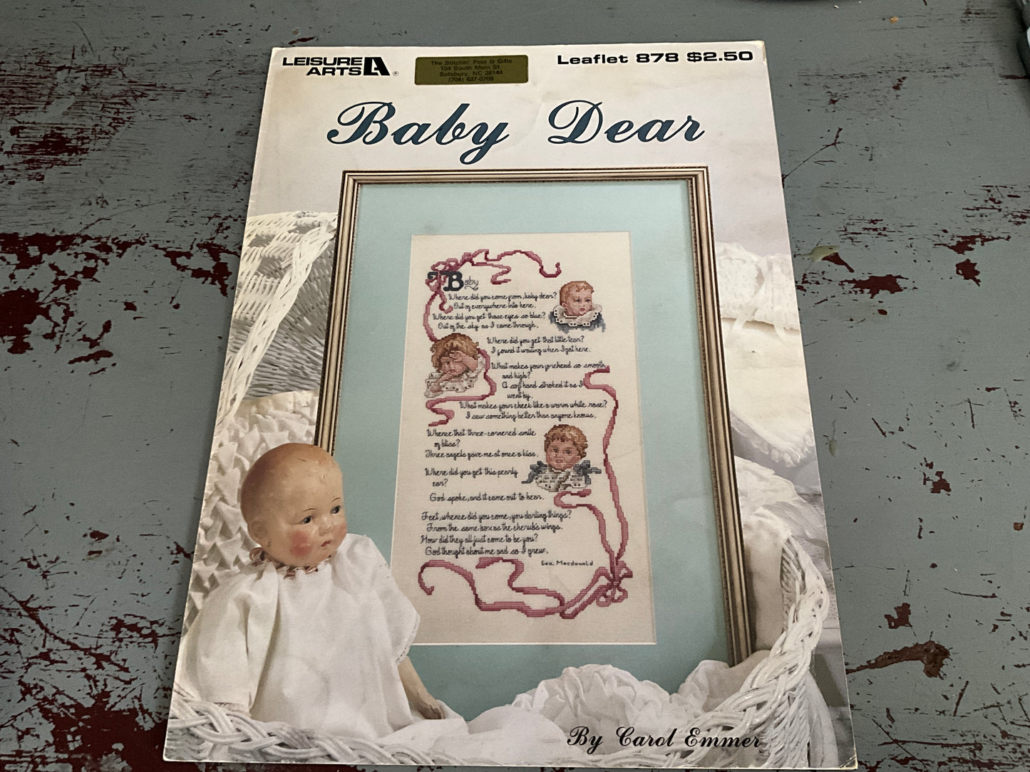 Leisure Arts, Baby Dear, 878, Vintage 1990, Counted Cross Stitch Chart